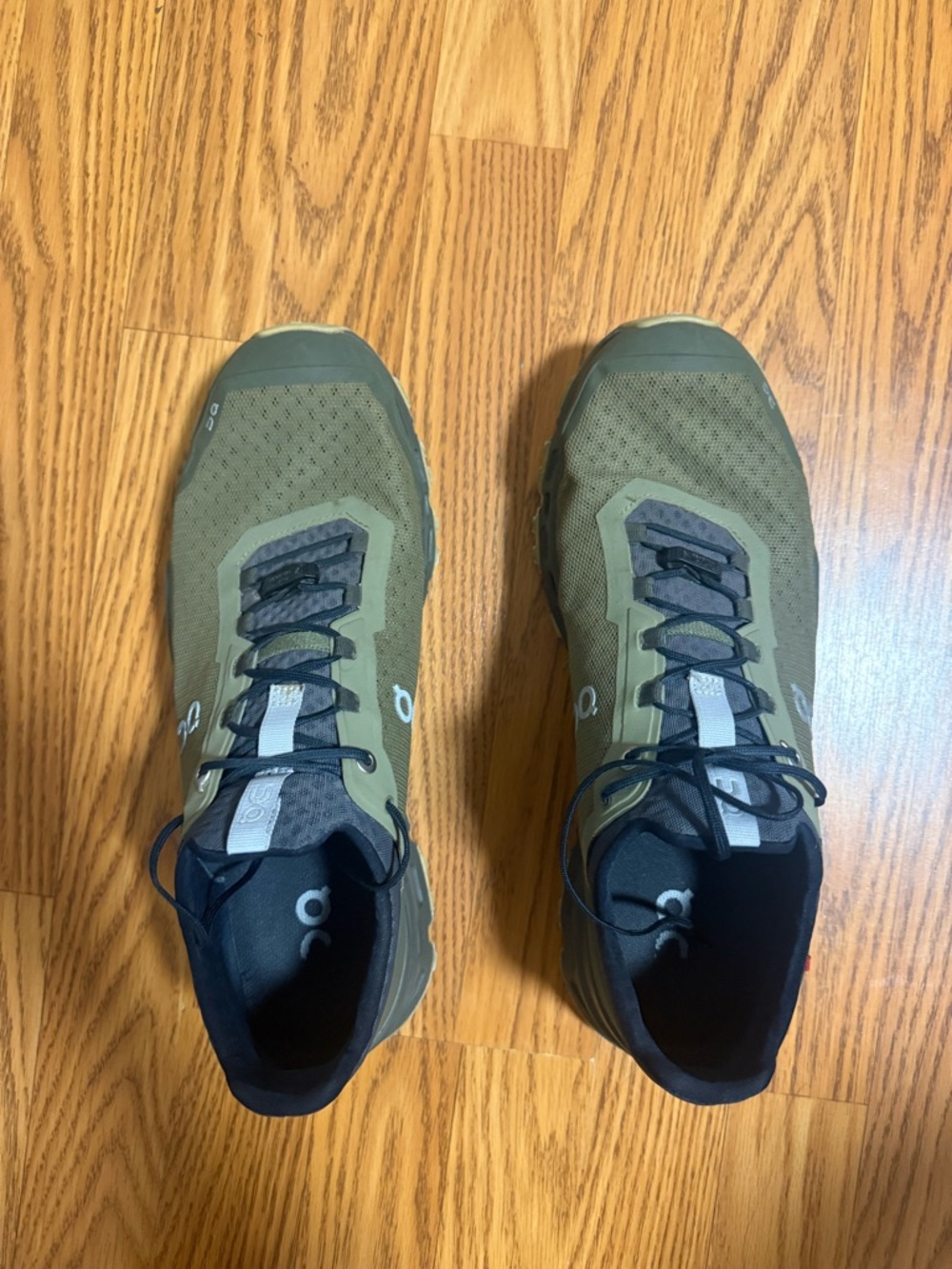 On Running Men's Olive Green Trail Running Sneakers - Picture 3 of 7